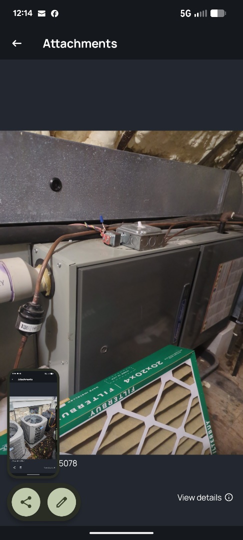 performing maintenance on two high efficiency American standard systems 