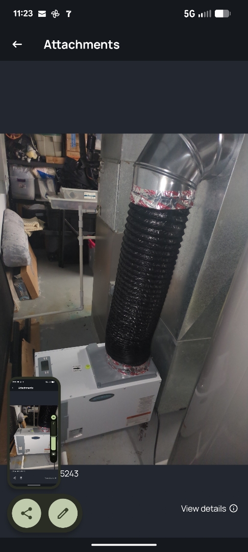 installing a whole house dehumidifier, for proper humidity control 