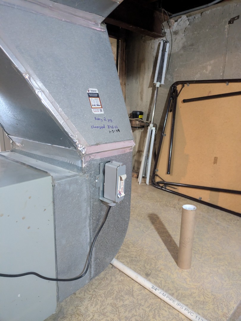 performing maintenance on a American standard system and pco sanitizer 