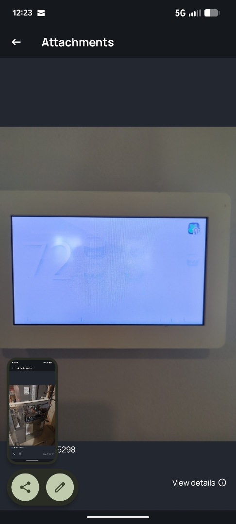 performing maintenance on a Lennox I comfort system and pricing out new communicating control stat