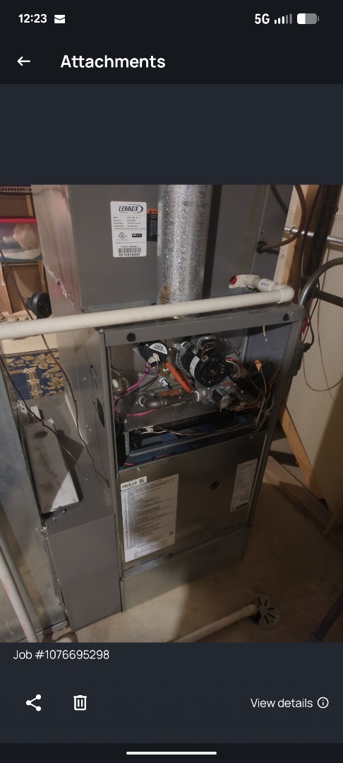 performing maintenance on a Lennox I comfort system and pricing out new communicating control stat