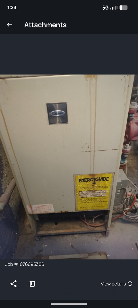 performing maintenance on two very old boilers