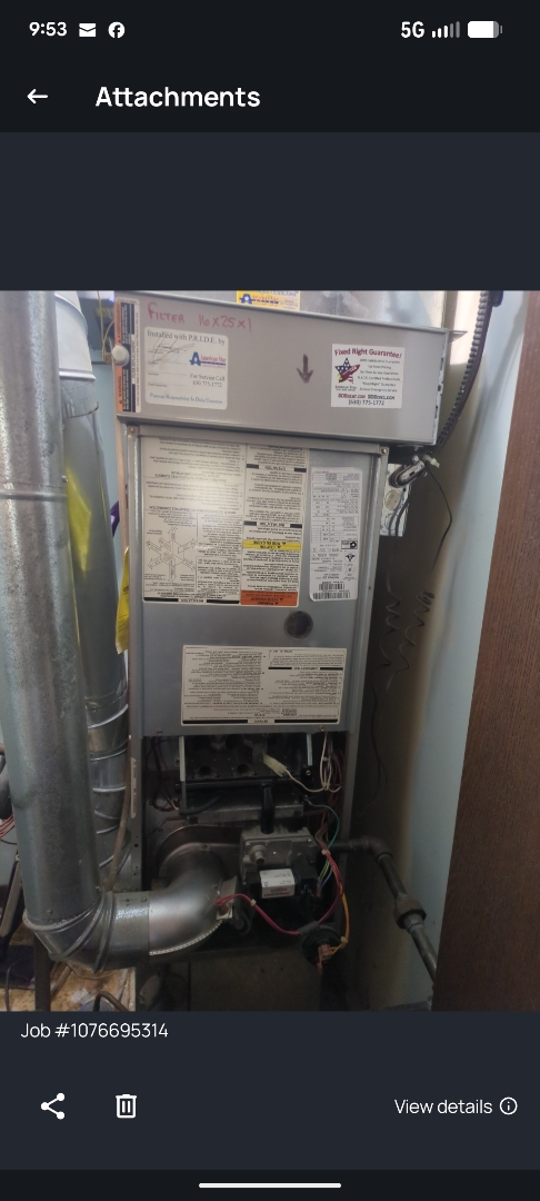 performing maintenance on a high efficiency Bryant system and checking indoor air quality 