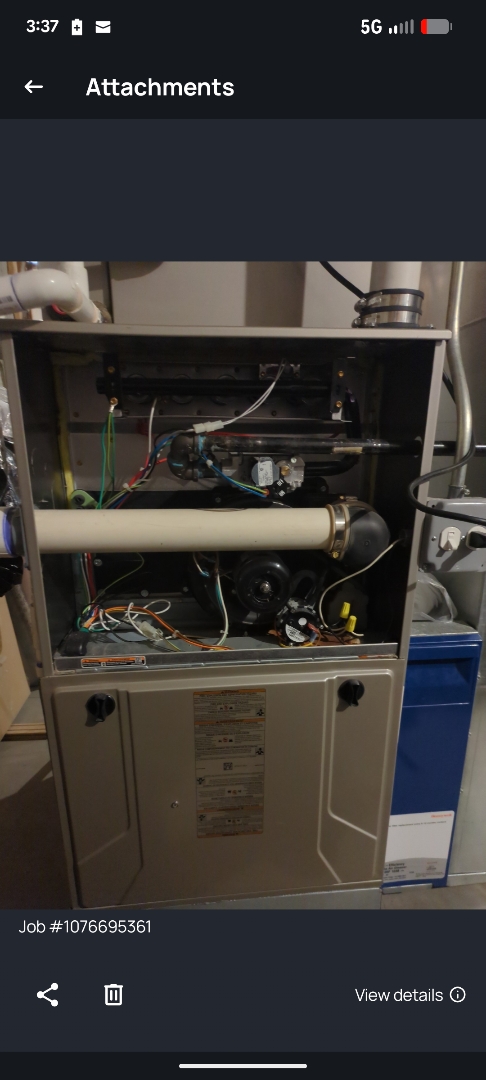 performing maintenance on a high efficiency Bryant system and fan powered humidifier 