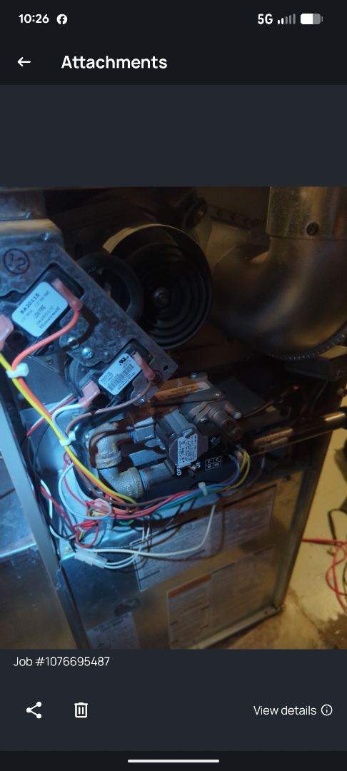 performing maintenance on a older Bryant system and checking for clogged drain 