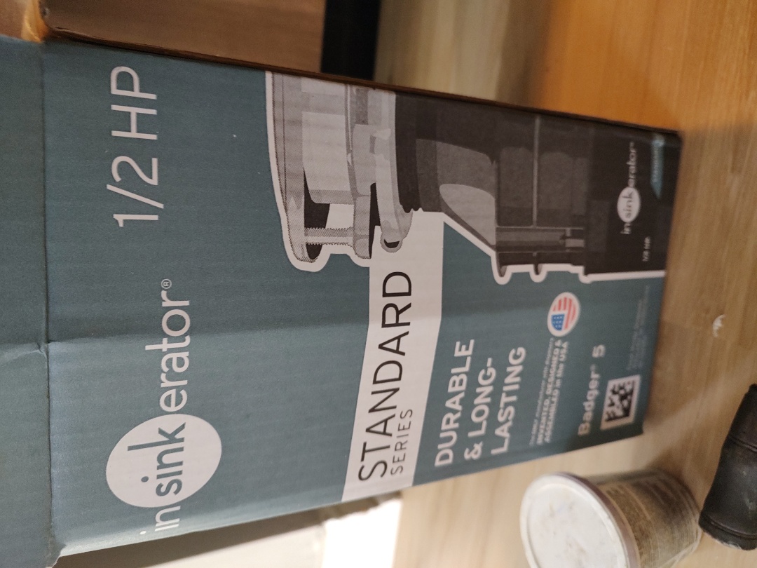 Badger 5 insinkerator install 