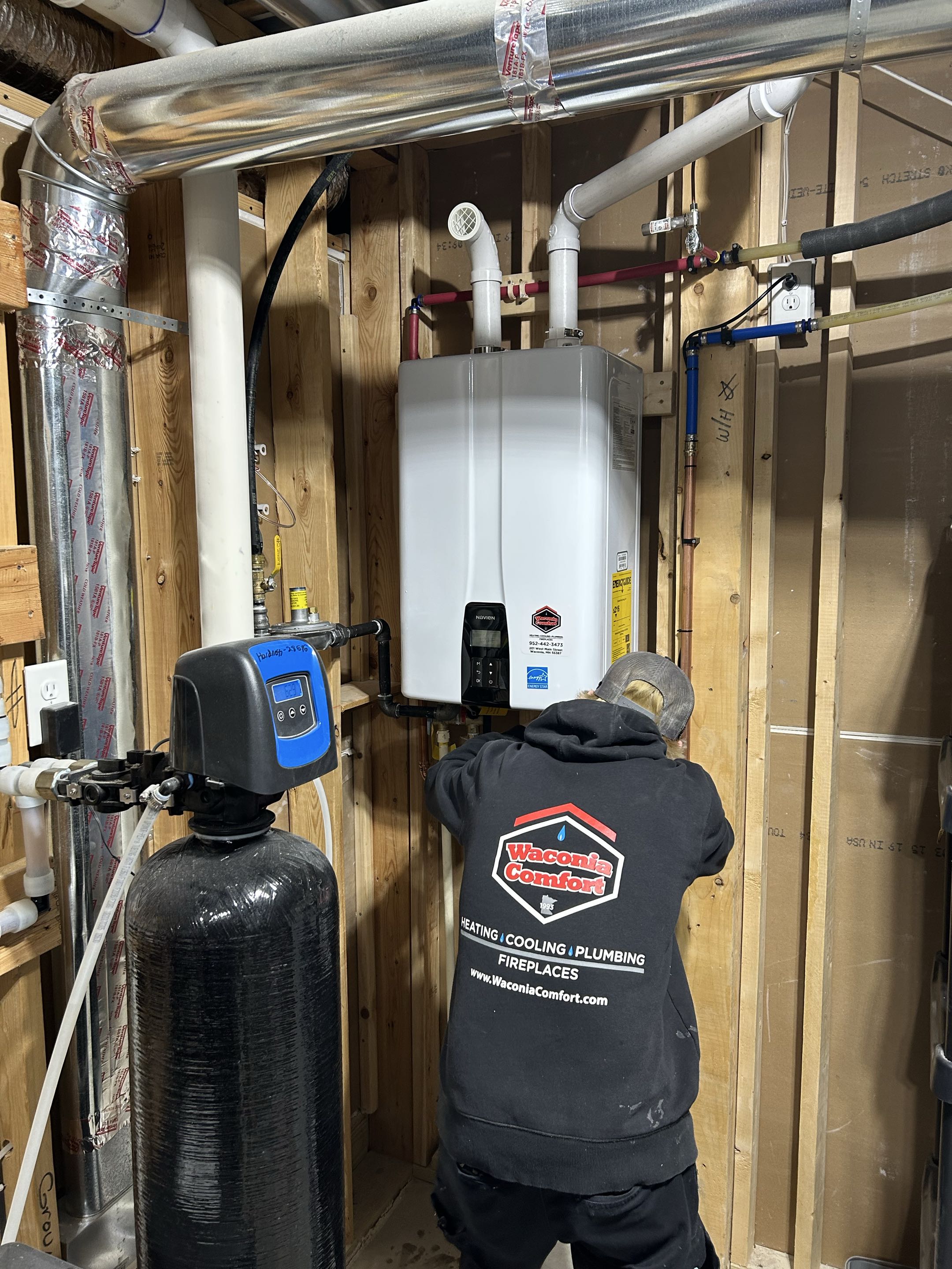 Victoria, MN - Installation Of A New Navien Tankless Water Heater. Victoria, MN - Installation Of A New Navien Tankless Water Heater.