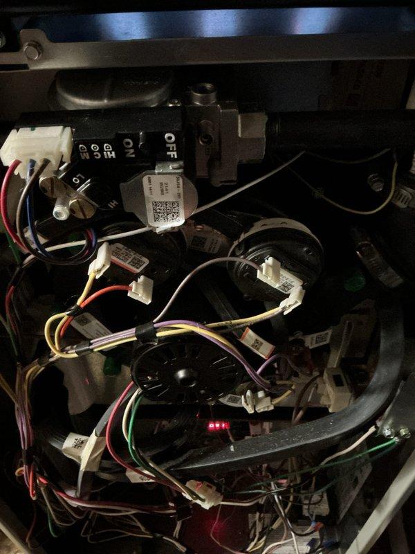 Performed scheduled furnace heating maintenance per membership agreement. Inspected interior electrical components including wiring connections, control modules, and illuminated indicators. All components were verified to be properly secured and functioning within normal parameters; system is operational and ready for the heating season.