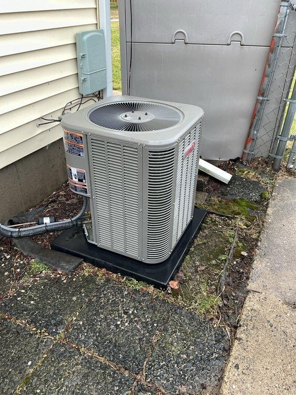 Completed routine Air Care Maintenance on residential outdoor condensing unit. Performed comprehensive system inspection, verified proper operation of all components, checked refrigerant lines and electrical connections, and documented unit condition with photographic records. Unit found operating within normal parameters with no immediate service needs identified.