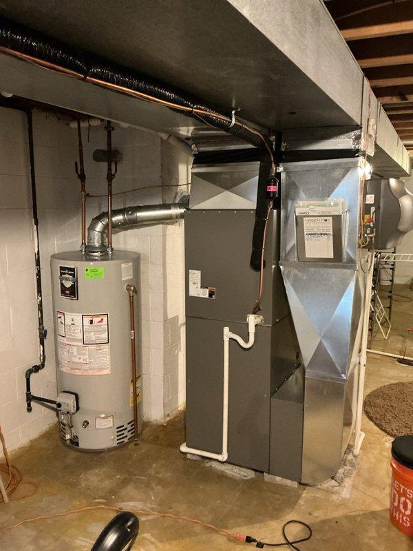 Completed comprehensive preventative maintenance on 5-year-old furnace and air conditioning system as part of scheduled ComfortGuard Maintenance Package. Performed full AC tune-up including inspection of air handler, refrigerant lines, and ductwork connections; verified proper airflow through clean air filter installed in system; and conducted thorough evaluation of furnace components to ensure both systems are operating at optimal efficiency for the upcoming season.