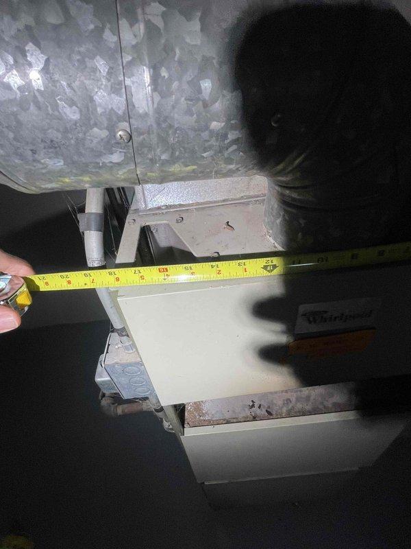 Conducted on-site evaluation of non-operational HVAC system for replacement estimate. Assessed existing aged furnace and air conditioning equipment, taking detailed measurements of ductwork dimensions and clearances in confined installation space to determine proper equipment sizing requirements. Prepared two estimate options as requested: furnace replacement only and complete furnace and air conditioning system replacement package for property management review.