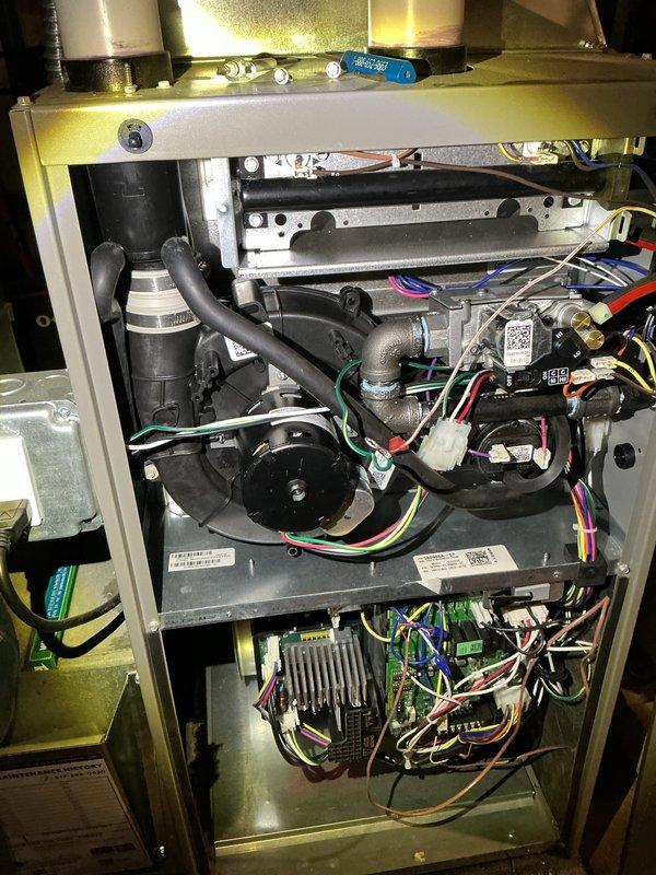 Completed scheduled Air Handler Maintenance (AHM) on residential HVAC system. Performed comprehensive inspection of furnace unit, blower assembly, and internal components including electrical connections, condensate drainage system, and heat exchanger. Verified all mechanical and electrical systems operating within normal parameters, confirmed proper airflow through ductwork, and ensured condensate lines are clear and draining properly.