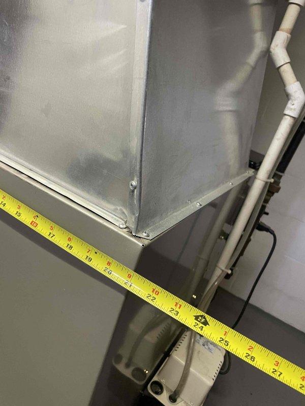 Conducted on-site assessment for residential air conditioning system installation. Customer has recently installed furnace and requires new A/C unit to complete HVAC system. Measured existing ductwork dimensions and photographed supply/return vents and trunk lines to verify compatibility with proposed equipment. Documented duct sizing showing adequate capacity for new condensing unit installation. Prepared comprehensive estimate for complete air conditioning system replacement including outdoor condenser unit, refrigerant lines, electrical connections, and integration with existing furnace and ductwork infrastructure.