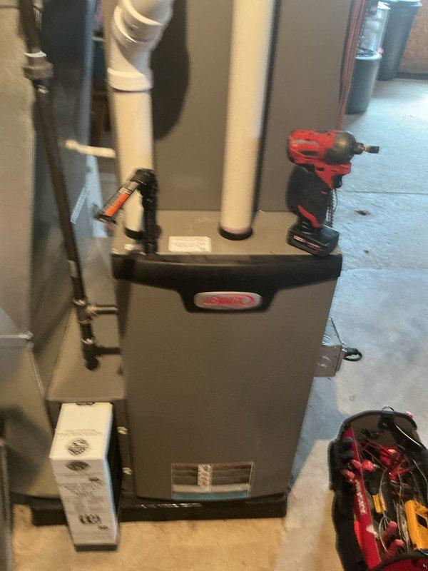 Completed comprehensive HVAC maintenance inspection on Lennox furnace system, including heating and cooling components. Performed routine Air Care Heating and Air Care Cooling recurring service protocols, inspecting all operational systems, PVC exhaust and intake venting, ductwork connections, and overall unit functionality. All equipment found operating within normal parameters with no immediate repairs required.