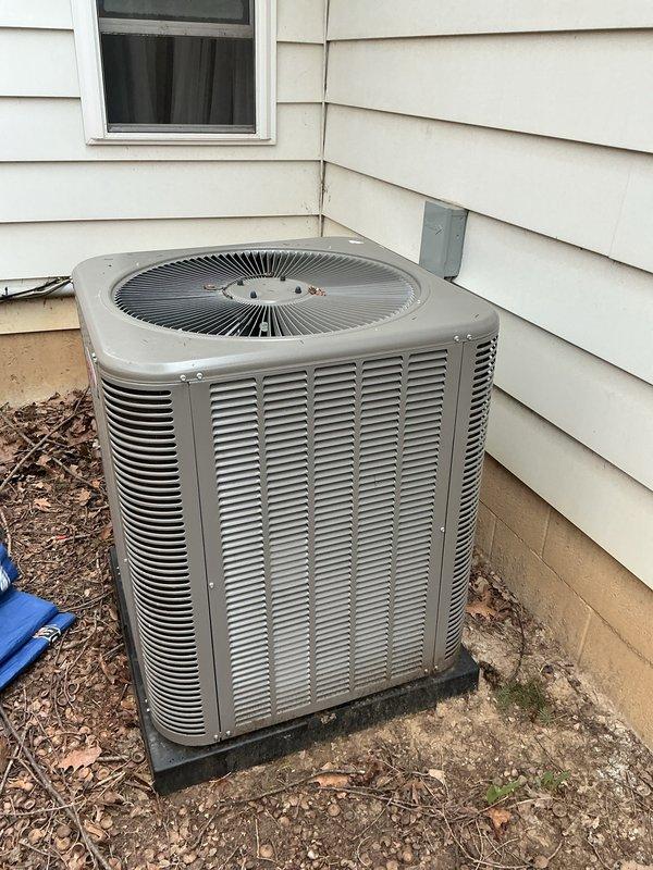 Completed comprehensive Air Care Heating and Air Care Cooling maintenance inspection on residential HVAC system. Performed heating system evaluation including inspection of gas valve assembly, electrical connections, and internal furnace components; replaced furnace filter and humidifier pad as part of routine maintenance. Conducted cooling system assessment of outdoor condenser unit, verifying proper operation and clearances. Additionally assessed hot water heater and evaluated anode rod condition per homeowner request.