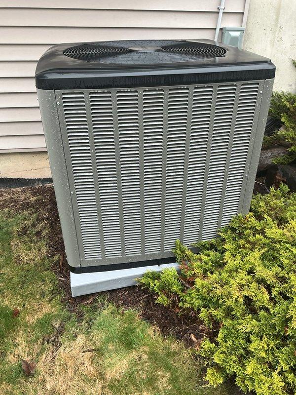 Completed routine maintenance on both forced air furnace and air conditioning system, both less than one year old. Performed comprehensive AC tune-up including inspection of outdoor condenser unit, verified proper operation of fan motor and compressor, checked refrigerant levels, and cleaned condenser coils. Inspected indoor furnace components with access panel removed, examined electrical connections, wiring, and internal mechanical systems. Verified proper operation of all PVC condensate drain lines and associated pumps. Both systems found to be operating within normal parameters with no deficiencies noted. All equipment confirmed in excellent condition appropriate for age of units.