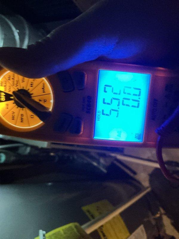 Completed annual cooling maintenance inspection on residential air conditioning system. Identified and noted filter replacement requirement, performed diagnostic testing with multimeter to verify system operation and electrical parameters, and provided recommendation for recurring service agreement renewal to maintain optimal system performance.