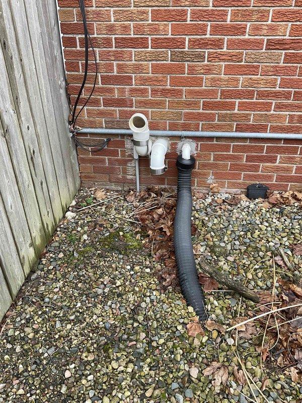 Completed on-site evaluation for non-operational natural gas furnace located in basement mechanical room. Assessed existing HVAC system configuration, including ductwork connections, venting arrangement through exterior wall with PVC exhaust termination, and current equipment layout in unfinished basement space. Documented system specifications and provided replacement recommendations based on existing infrastructure and customer heating requirements.
