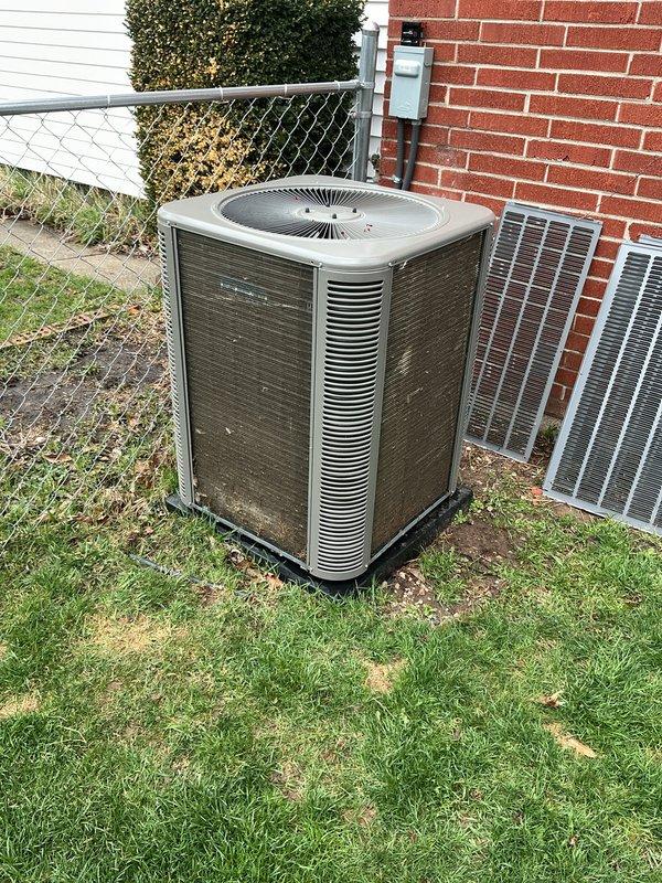 Completed routine maintenance on a one-year-old residential HVAC system including both furnace and air conditioning components. Performed comprehensive AC tune-up with interior inspection of the air handler, verifying all electrical connections, wire harnesses, capacitor function, and blower assembly operation. Conducted exterior condenser unit inspection, confirming proper operation of the fan motor, checking refrigerant levels, and cleaning coils as needed. All system components found operating within normal parameters with no deficiencies noted. Unit tested and left in full working order.