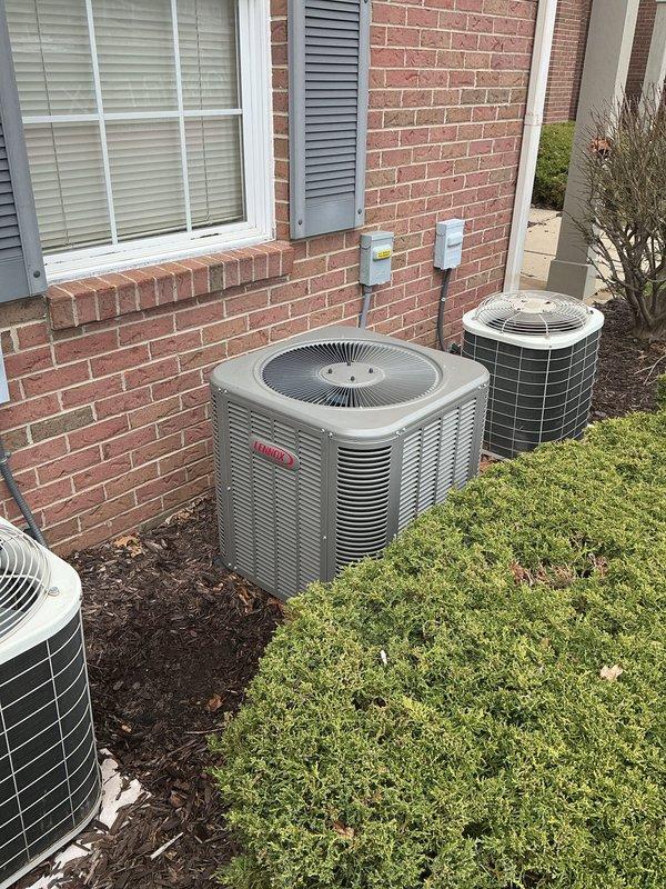 Completed scheduled preventive maintenance on three residential Lennox air conditioning condensing units. Performed comprehensive system inspection, cleaned condenser coils, checked refrigerant levels, verified electrical connections, and confirmed all units operating within manufacturer specifications.