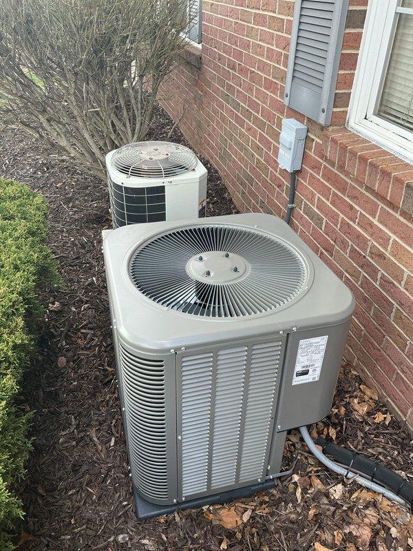 Completed scheduled preventive maintenance on three residential Lennox air conditioning condensing units. Performed comprehensive system inspection, cleaned condenser coils, checked refrigerant levels, verified electrical connections, and confirmed all units operating within manufacturer specifications.
