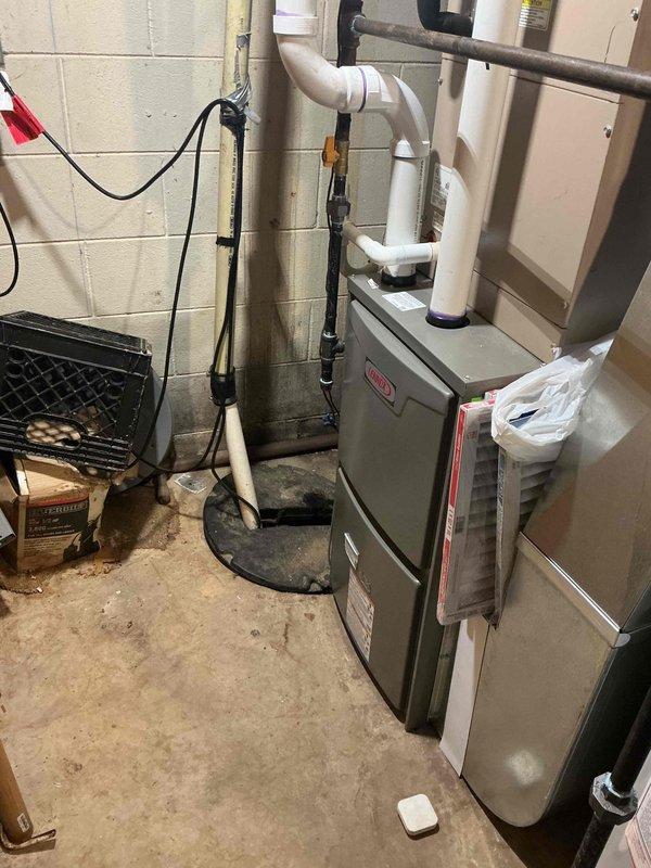 Responded to no-heat call on 3-month-old furnace unit. Upon inspection, found furnace unresponsive with no blower movement. Diagnosed faulty pressure switch preventing ignition sequence initiation. Verified proper venting configuration on PVC exhaust and intake pipes. Replaced defective pressure switch, tested all safety controls, and confirmed proper furnace operation through complete heating cycle. Unit now functioning normally under both part and labor warranty coverage.