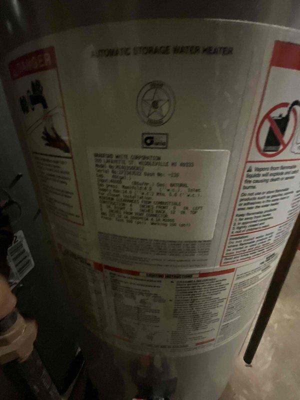 Responded to service call for non-operational forced air furnace and water heater evaluation following flooding incident. Conducted comprehensive assessment of 15-year-old heating system and automatic storage water heater to determine extent of water damage and equipment functionality. Documented existing equipment conditions, electrical service connections, and utility area configuration to prepare detailed replacement estimate for both units due to flood damage rendering systems inoperable.