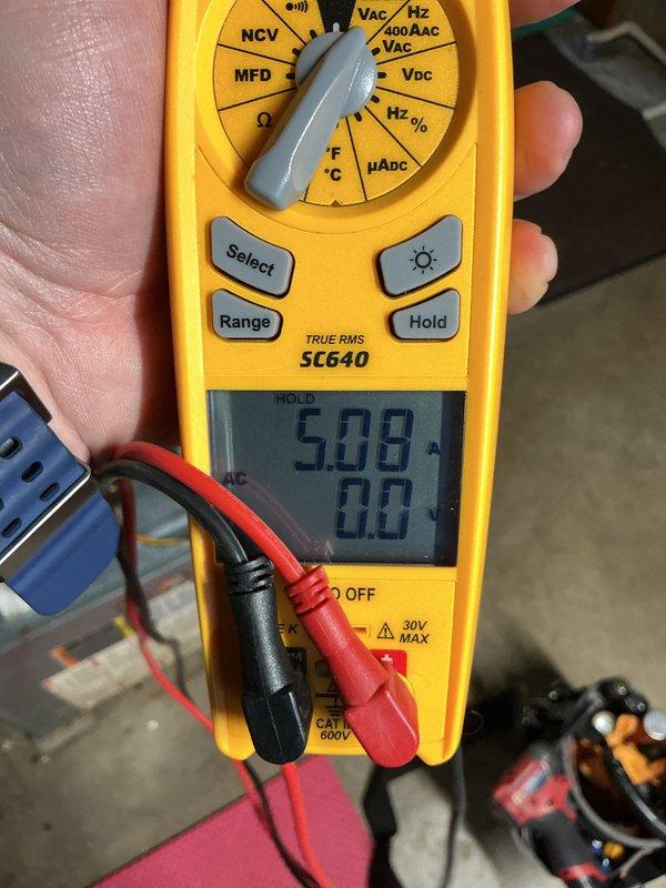 Performed annual comprehensive maintenance on air conditioning system. Conducted electrical diagnostics using digital multimeter to verify system voltage readings and capacitor values, confirming all electrical components operating within manufacturer specifications. All measurements recorded normal parameters during testing procedures.