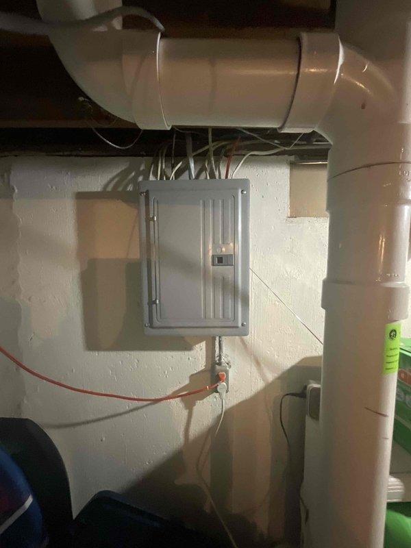 Completed comprehensive assessment of existing air conditioning system for replacement estimate at residential property. Homeowner recently relocated and required evaluation of current HVAC equipment with unknown service history and age. Inspected basement mechanical room containing existing furnace installation from 2023, water heater, and associated ductwork systems. Documented current equipment configuration including metallic ductwork connections, electrical panel infrastructure, plumbing systems, and overall mechanical room layout. Evaluated existing system capacity, condition, and compatibility requirements for proposed air conditioning replacement. Provided detailed replacement options and recommendations based on current equipment assessment and homeowner needs.