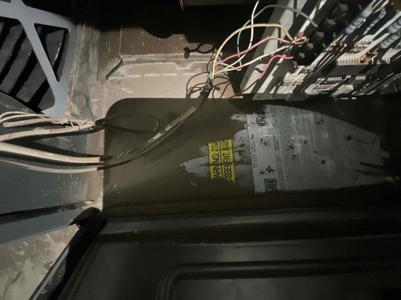 Provided comprehensive estimate for replacement of non-functional furnace and hot water heater located in basement utility area, with equipment aged 10-15 years. Assessment included evaluation of existing electrical panel, corroded plumbing infrastructure, and air handler system showing significant dust accumulation and wear. Additional estimate prepared for possible air conditioning system replacement to complete full HVAC upgrade.