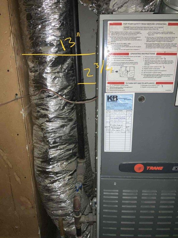 Provided estimate for replacement of existing Trane furnace system installed in 2009 and addition of new air conditioning unit for property currently without AC. Evaluated furnace located in closet with ductwork extending through attic space with existing insulation and assessed installation requirements for complete HVAC system upgrade to include both heating and cooling capabilities.