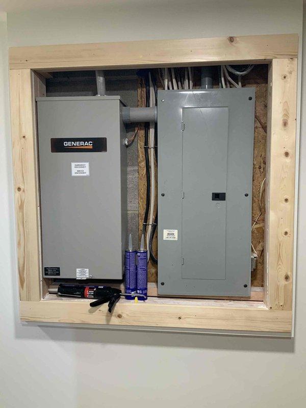 Completed full HVAC system estimate for furnace and air conditioning replacement under promotional offer. Evaluated existing basement installation including gray metal furnace unit with vertical ductwork, PVC condensate drainage lines, and associated cooling equipment. Assessed electrical infrastructure including Generac backup power system and electrical panel configuration to ensure compatibility with proposed equipment upgrades.