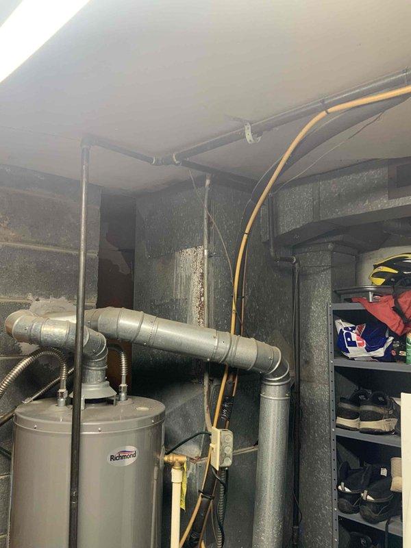 Completed on-site evaluation for replacement of aging HVAC system including 27-year-old furnace and air conditioning unit. Assessed existing equipment condition in basement mechanical room, documented current installation configuration including ductwork connections and clearance requirements. Provided comprehensive replacement estimate for new furnace and AC system to address failed equipment at end of service life.