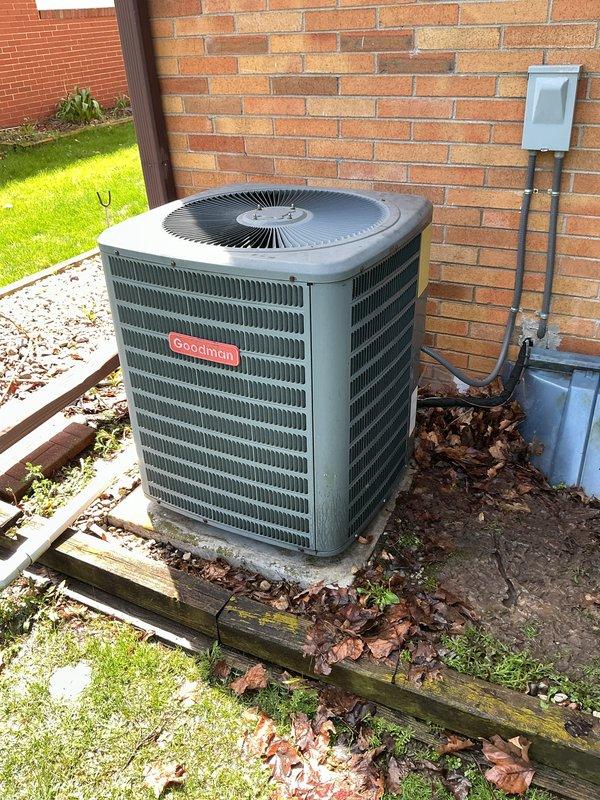 Completed annual cooling maintenance on Goodman brand air conditioning system. Performed comprehensive inspection of outdoor condenser unit including electrical connections, refrigerant lines, and fan operation. Replaced furnace filters and verified system functionality per manufacturer specifications.