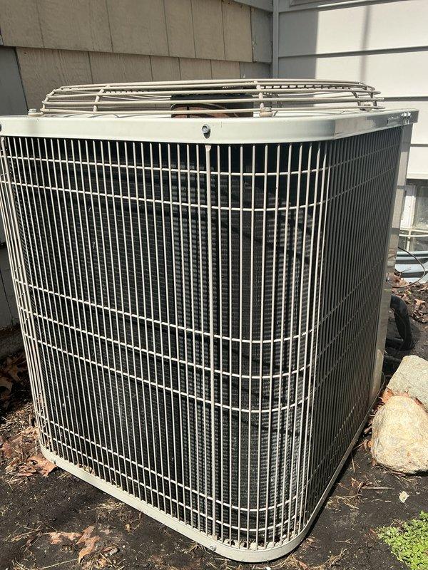 Completed annual cooling maintenance on outdoor condensing unit. Performed comprehensive system inspection, verified proper operation of condenser fan and compressor, checked refrigerant levels, cleaned condenser coils and protective grille, and confirmed electrical connections were secure. Unit operating within normal parameters with no issues identified.