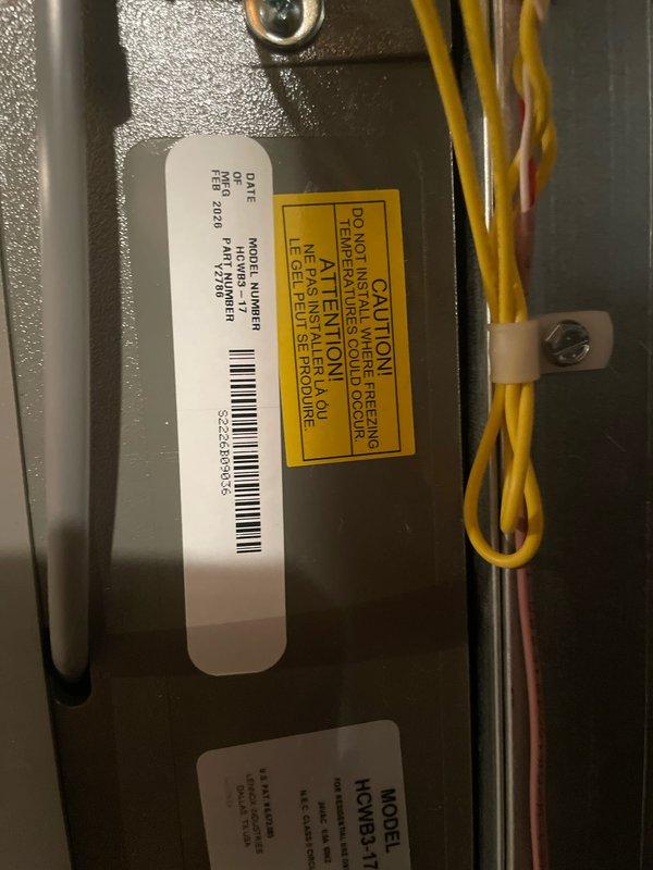 Completed full HVAC system installation including a 70,000 BTU gas furnace and 3-ton air conditioning unit positioned on the right side of the property. Installed humidifier, reconnected all electrical and gas connections, and installed new digital thermostat control. All permits were obtained prior to installation, system was tested and verified operational upon completion.