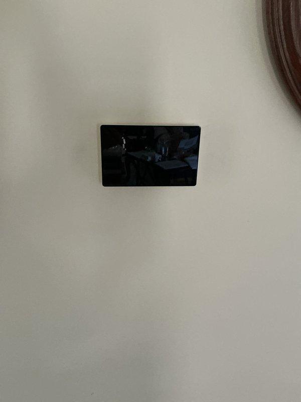 Responded to warranty call for thermostat malfunction. Replaced faulty thermostat with new Lennox S40 model under parts and labor warranty coverage. Performed factory reset on new unit to complete installation and ensure proper system operation.