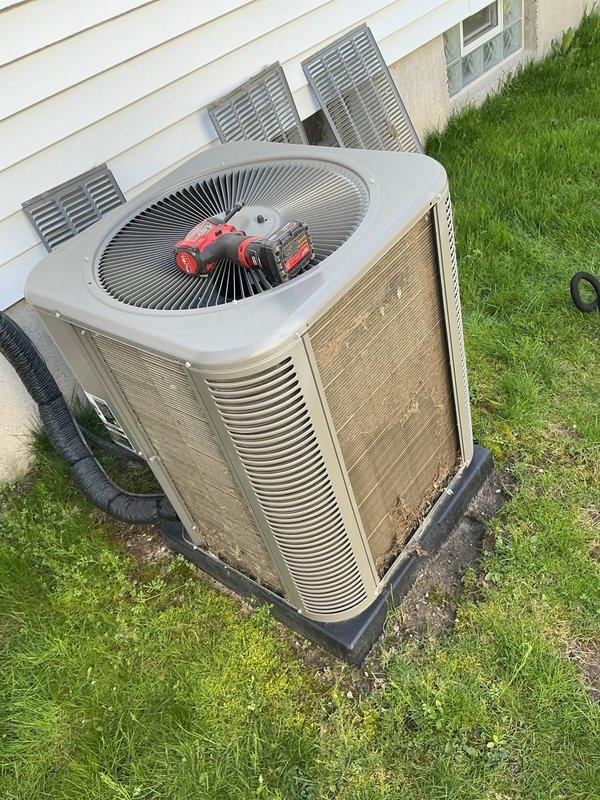 Completed annual ComfortGuard maintenance package including comprehensive inspection and tune-up of both furnace and air conditioning systems. Performed electrical diagnostics using digital multimeter to verify proper system voltage and amperage readings, inspected outdoor condenser unit with thorough cleaning of coils and fan assembly, replaced air filter, and confirmed all components operating within manufacturer specifications. Both heating and cooling systems tested and found functioning properly with no repairs required.