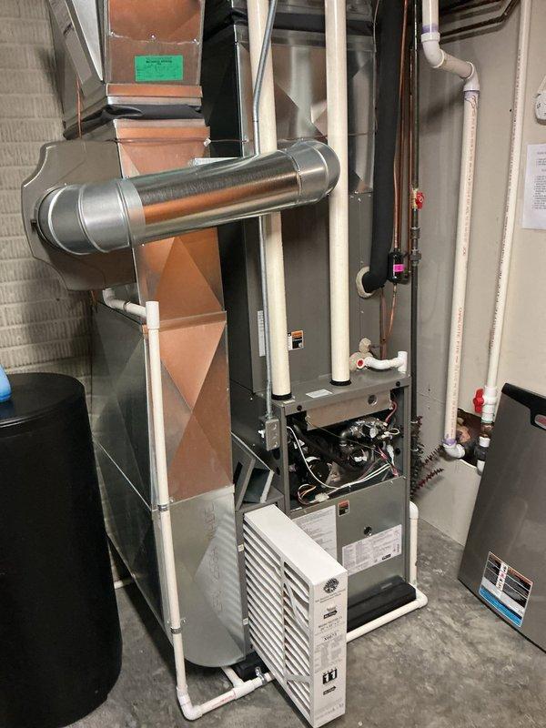 Completed comprehensive ComfortGuard maintenance package on residential furnace system. Performed full system inspection including internal components, gas valve assembly, blower housing, electrical connections, and safety controls. Verified all mechanical and electrical components are properly secured and operational, documented system condition with photographic records, and confirmed unit is functioning within manufacturer specifications.