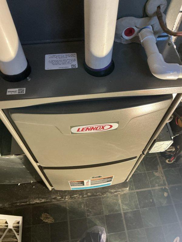 Completed routine Air Handler Maintenance (AHM) on Lennox furnace system. Performed comprehensive inspection of unit, verified proper operation of all components, and documented equipment condition with photos. No spot repairs or additional service required at this time.