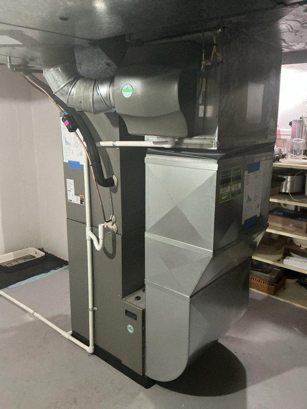 Completed scheduled Air Care Maintenance on residential HVAC system including both indoor furnace unit and outdoor condensing unit. Performed comprehensive inspection of all components, verified proper operation of heating and cooling equipment, checked refrigerant levels, inspected ductwork connections, and cleaned condenser coils. All systems operating within normal parameters with no issues identified.