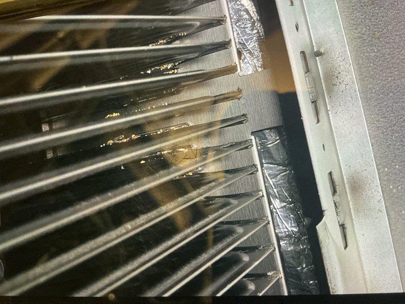 Responded to no-heat call on 2019 furnace located in basement. Upon inspection, diagnosed faulty control board (part #20725-756 dated 12/25/2023) preventing heating cycle from initiating despite blower operation. Inspected evaporator coil assembly and verified all low-voltage control wiring connections. Documented equipment condition with photos of control board wiring and coil assembly for service records.