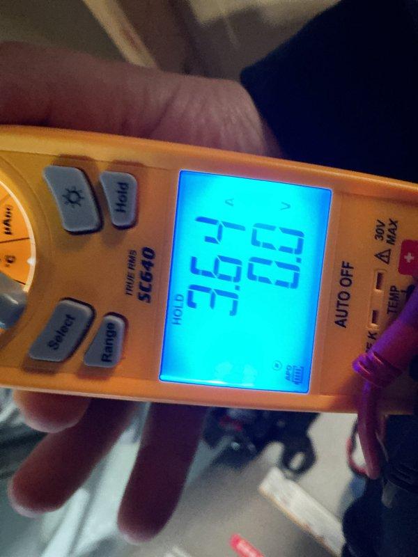 Completed annual cooling maintenance on HVAC system. Performed temperature differential measurements across system components, recording supply and return air temperatures of 27.63°F and 25.63°F respectively. Conducted electrical diagnostics using digital multimeter to verify proper voltage and amperage readings on outdoor condensing unit, confirming all electrical components operating within manufacturer specifications.