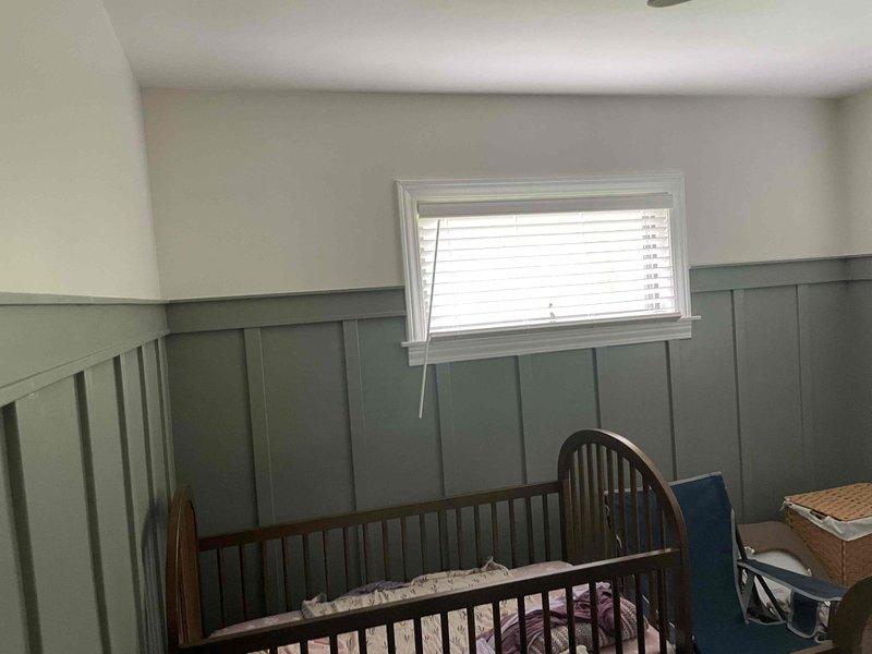 Conducted site assessment for new 3-zone mini-split system installation. Evaluated interior spaces including nursery with board-and-batten paneling and workshop area to determine optimal placement for indoor air handler units. Documented wall construction, ceiling conditions, and spatial considerations for equipment mounting and refrigerant line routing. Provided comprehensive estimate for complete ductless HVAC system installation with three zones to accommodate residential heating and cooling needs.