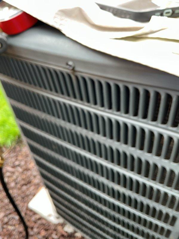Completed annual HVAC maintenance inspection on residential system. Inspected air return grilles and ventilation components, documented system condition through photographic records, and verified proper airflow through all accessible vents and registers.