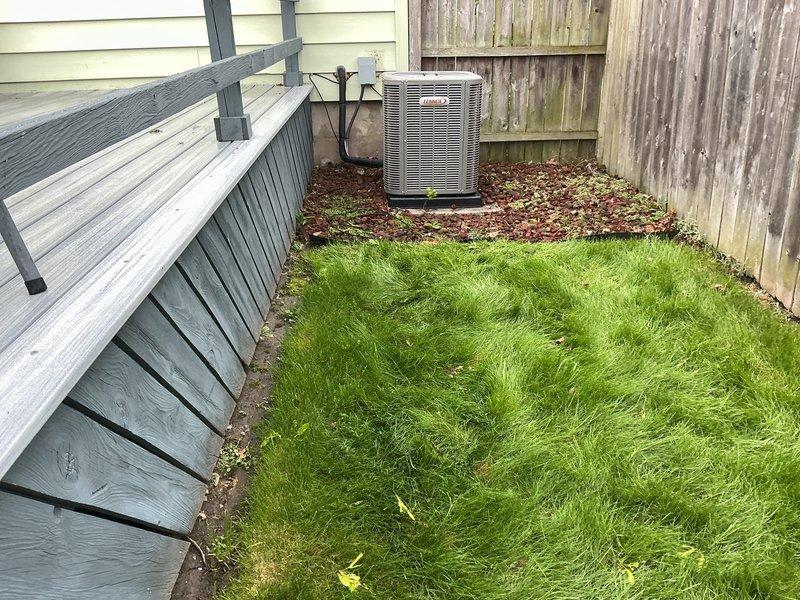 Completed full HVAC system installation including a 70,000 BTU gas furnace positioned in the basement utility area and a 2-ton Lennox air conditioning condenser unit installed at the rear of the property. The furnace was equipped with white PVC venting routed along the unit, and all refrigerant lines were connected between the indoor and outdoor components. All mechanical connections were completed, system was tested for proper operation, and installation was performed in accordance with permit requirements for mechanical work only, utilizing existing electrical connections.