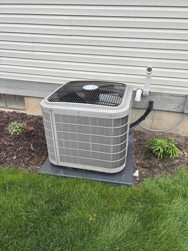 Completed annual cooling maintenance on residential air conditioning system. Performed comprehensive inspection of outdoor condenser unit, verified proper operation of all components, checked refrigerant lines and electrical connections, cleaned condenser coils, and confirmed unit is operating within manufacturer specifications for the upcoming cooling season.