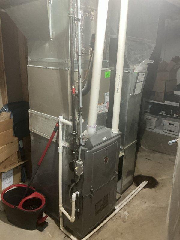 Completed comprehensive annual AC maintenance tune-up on central air conditioning system. Performed full system inspection of indoor air handler and outdoor condensing unit, checked refrigerant levels and pressures, cleaned condenser coils, inspected electrical connections and capacitors, verified thermostat operation, tested system startup and shutdown sequences, and confirmed proper airflow throughout the system. All components found operating within normal parameters with no deficiencies noted at time of service.