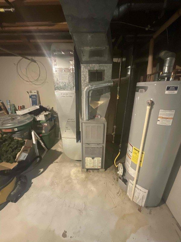 Provided estimate for air conditioning system replacement in basement mechanical room. Current unit is non-operational, requiring complete A/C system installation to restore cooling capability to the residence.