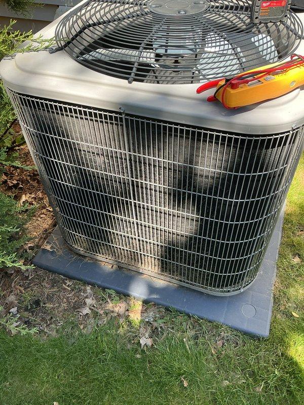 Completed annual cooling maintenance on Lennox air conditioning system. Performed comprehensive system inspection including electrical testing with multimeter, verified proper operation of outdoor condenser unit, and conducted routine maintenance procedures. Unit found to be in operational condition with normal outdoor weathering present on exterior components.